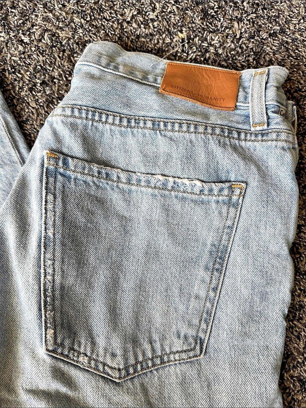 Citizens of Humanity Annina Straight Leg Jeans Blue Waist 27